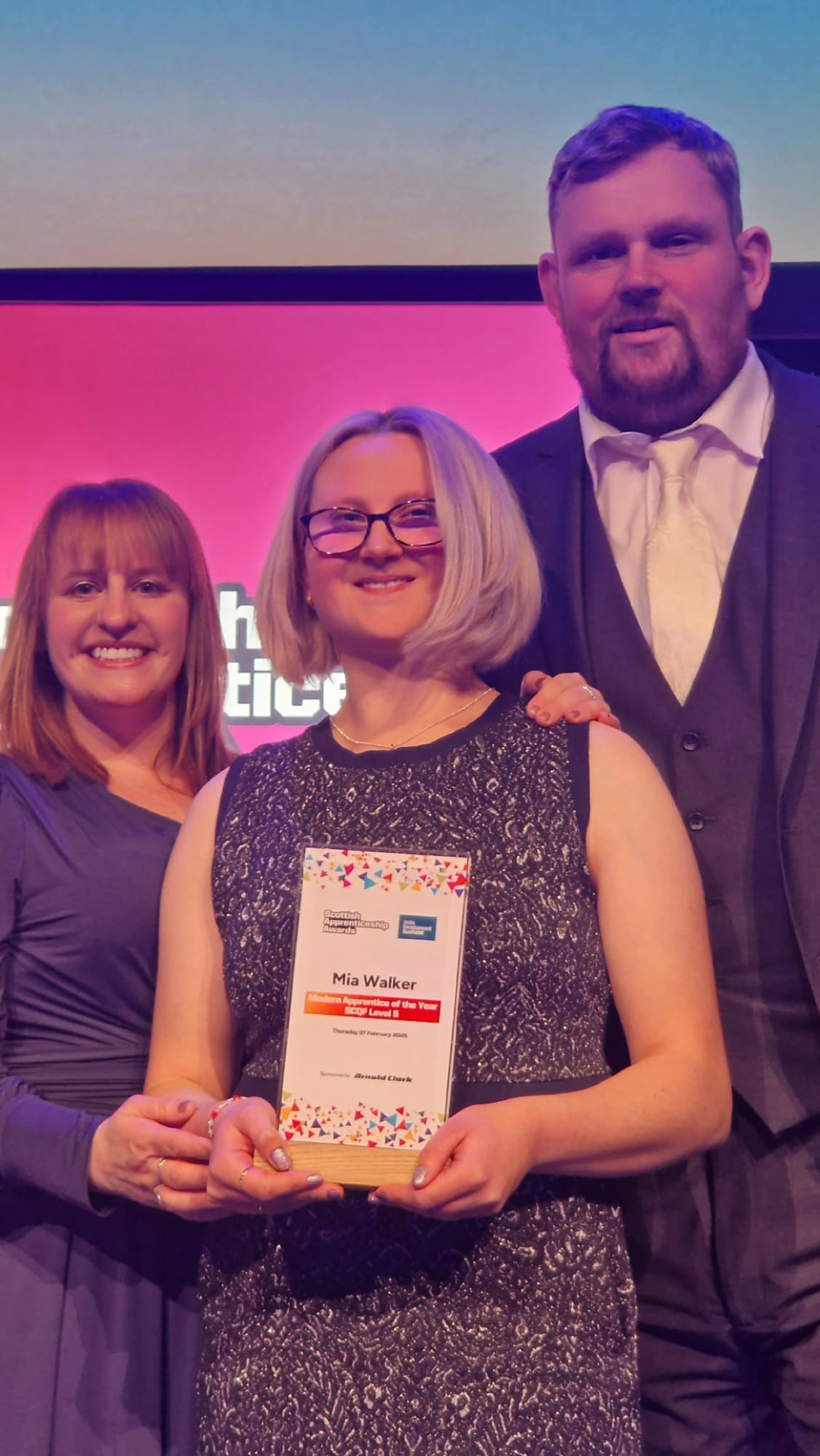 UHI Argyll Apprentice Mia Walker wins prestigious award at the Scottish Apprenticeship Awards 
